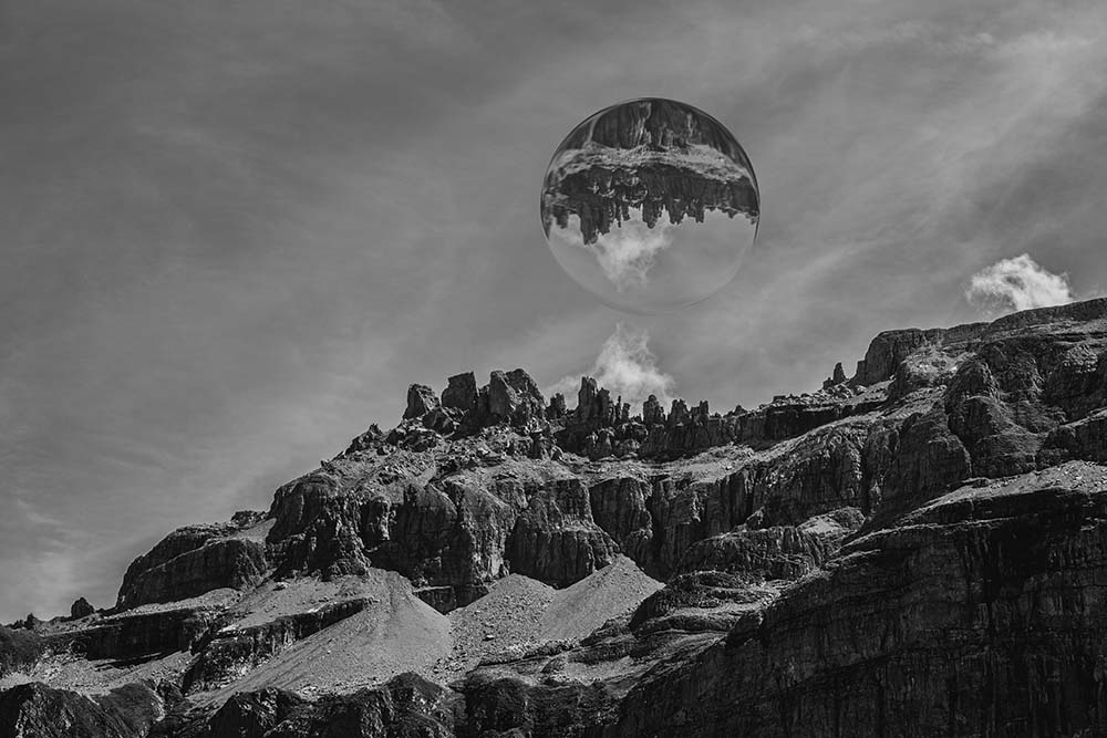 Fotografie &middot; Collage &middot; Bewusstseinstango &middot; weiterschwimmen &middot; Priska Leutenegger